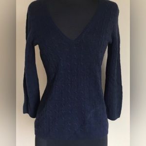 JCrew Navy Cashmere Sweater